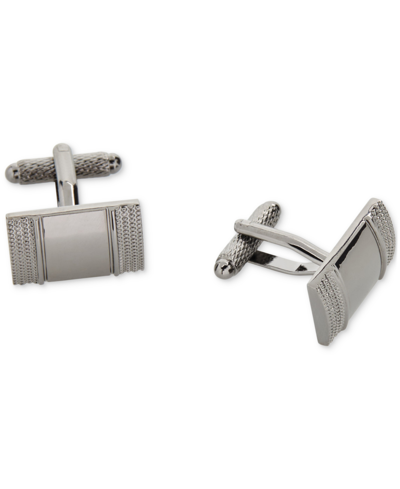 Shop Perry Ellis Portfolio Men's Cufflinks In Gunmetal