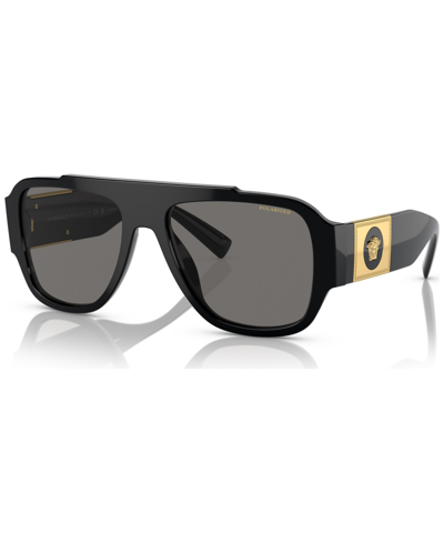 Shop Versace Men's Polarized Sunglasses Ve4436u In Black