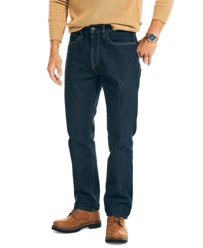 Shop Nautica Men's Vintage Rigid Straight-fit Denim 5-pocket Jeans In Pure Ocean