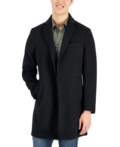 Shop Alfani Men's Bruno Coat, Created For Macy's In Deep Black