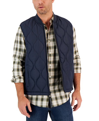 Shop Hawke & Co. Men's Onion Quilted Vest In Hwk Navy