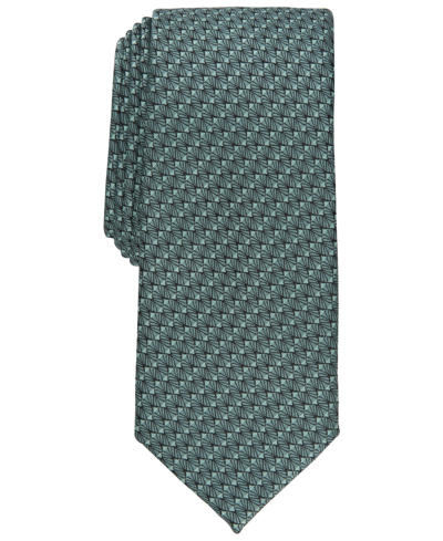 Alfani Men's Louvre Slim Tie, Created For Macy's In Mint