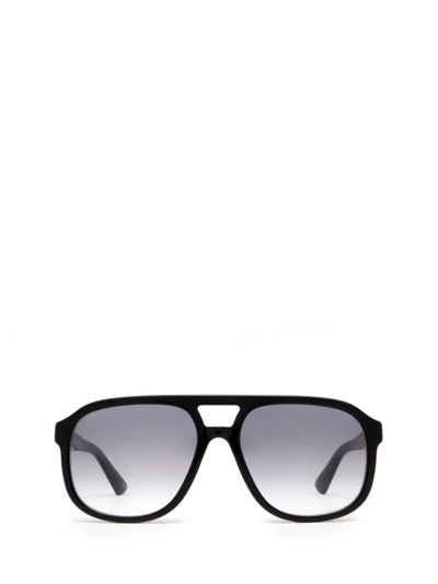 Shop Gucci Eyewear Aviator Sunglasses In Black