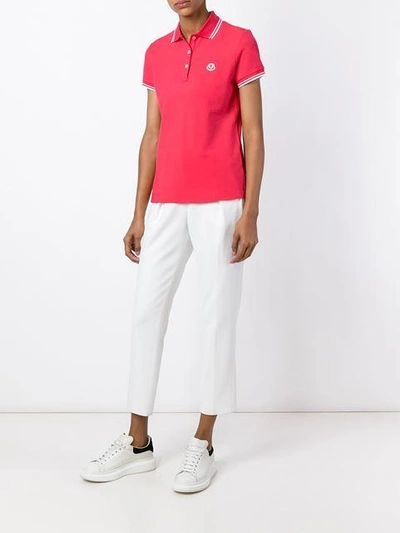 Shop Moncler Slim Fit Polo Shirt