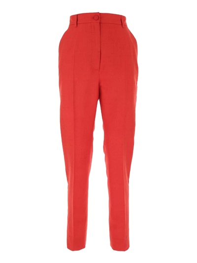 Shop Dolce & Gabbana Trousers In Red
