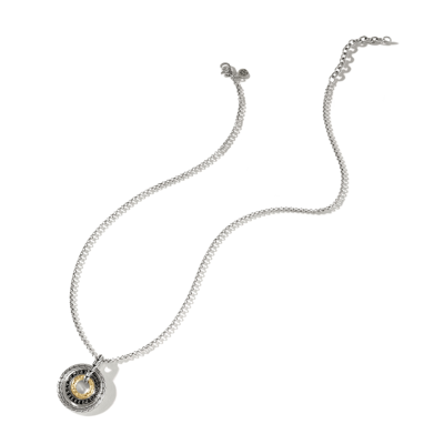 Shop John Hardy Palu Pendant Necklace In Sterling Silver And Gold