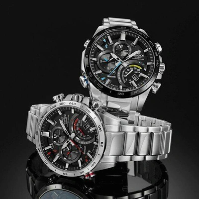 Pre-owned Casio Edifice Eqb-501xdb-1ajf Smartphone Link Model Sport Solar Men's Watch