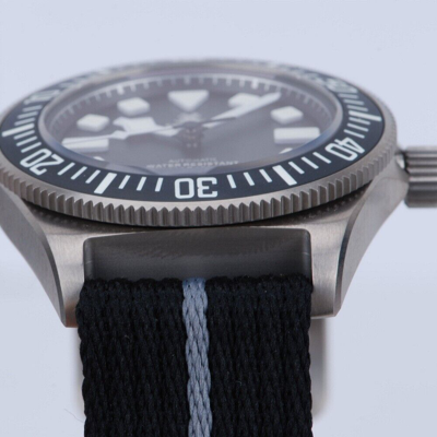 Pre-owned Tactical Frog Men Diver Watch Titanium Automatic Mechanical Wristwatch Luminous