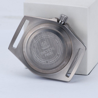 Pre-owned Tactical Frog Men Diver Watch Titanium Automatic Mechanical Wristwatch Luminous