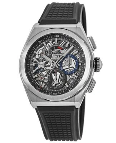 Pre-owned Zenith Defy El Primero 21 Skeleton Men's Watch 95.9000.9004/78.r782