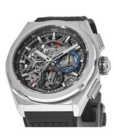 Pre-owned Zenith Defy El Primero 21 Skeleton Men's Watch 95.9000.9004/78.r782