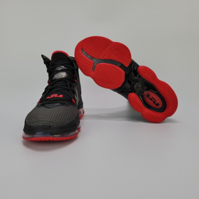 Pre-owned Nike Lebron 19 Men Sneaker Basketball Shoes Black/red Multi Size Cz0203-001
