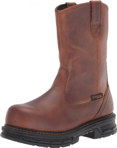 Pre-owned Wolverine Men's Hellcat Ultraspring 10" Carbonmax Wellington Boot In Tobacco