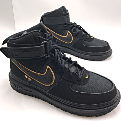 Nike Air Force 1 Boot Cordura Black University Gold DO6702-001 