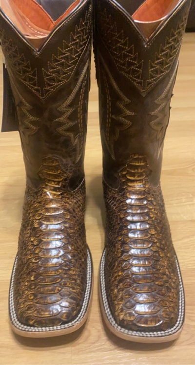 RARE Gucci by Tom Ford Real Python Cowboy Boots Size 10 MENS
