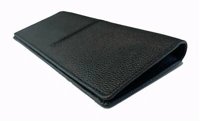 Pre-owned Tod's Men's Pebbled Black Leather Vertical Pocket Wallet Xamachb7300gf100v1