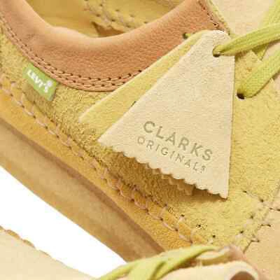 Pre-owned Clarks Levi's Vintage X  Originals Men's Leather Weaver Shoes Boots Rare 9 In Yellow