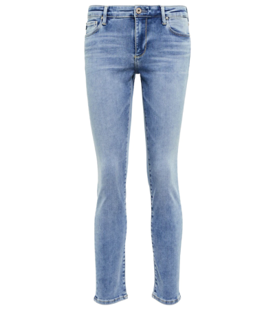 Shop Ag Prima Ankle Mid-rise Skinny Jeans In Prvn