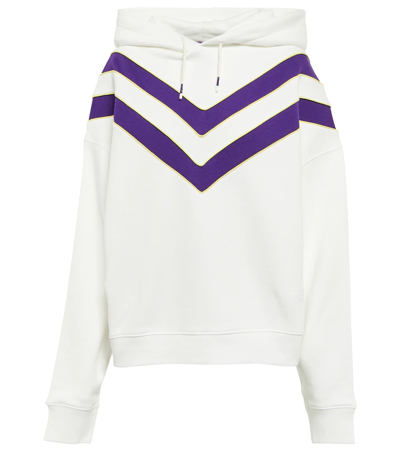 Shop Tory Sport Chevron Cotton Hoodie In Snow White