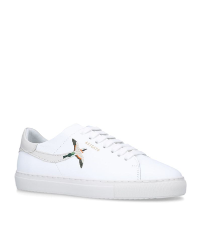 Axel Arigato Leather Clean 90 Stripe Bee Bird Sneakers In White