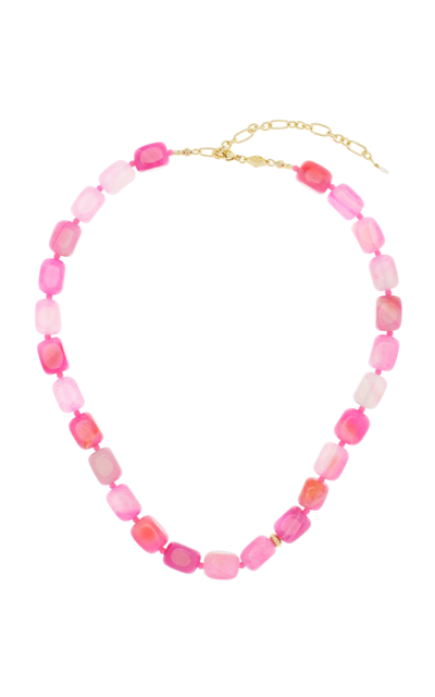 Shop Anni Lu Pink Lake Agate Pearl Necklace