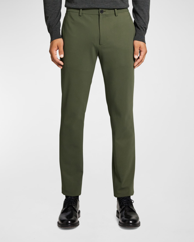 Shop Theory Men's Zaine Precision Ponte Slim-straight Chino-style Pants In Branch Green