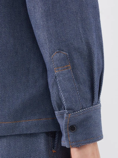 Bush Four-pocket Denim Shirt In Navy