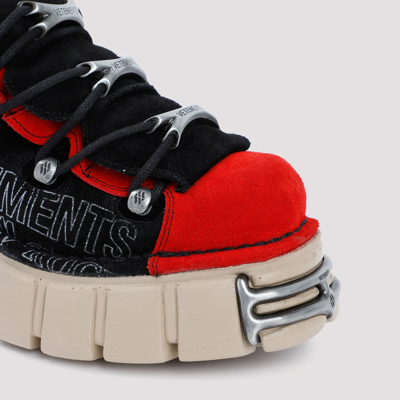 Shop Vetements New Rock Platform Sneakers Shoes In Black