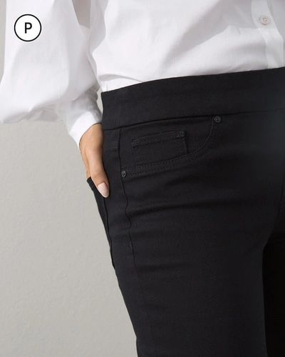 Chico's Petite Pull-on Bootcut Jeggings In Black