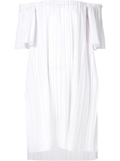 Adam Lippes Off-the-shoulder Tunic Top In White