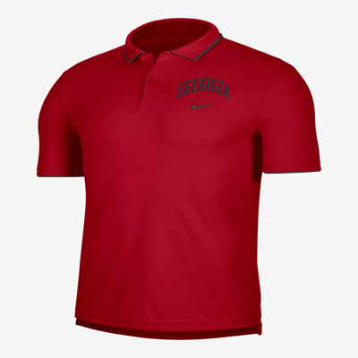 Nike Men's College Dri-fit (georgia) Polo In Red | ModeSens