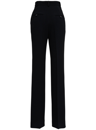 Shop Alberto Biani High Waist Black Cady Pants  Woman