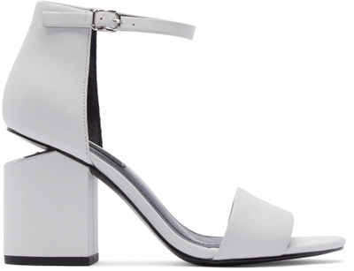 Alexander Wang Grey Leather Abby Sandals