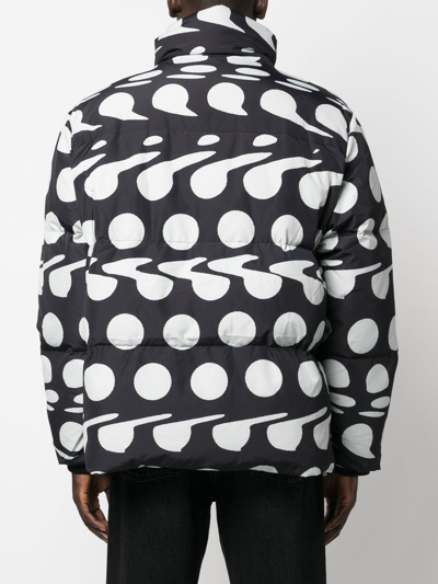 Etudes Studio Polaris Graphic-print Padded Jacket In Schwarz