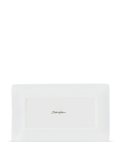 Dolce & Gabbana Aschenbecher Aus Porzellan In Blue