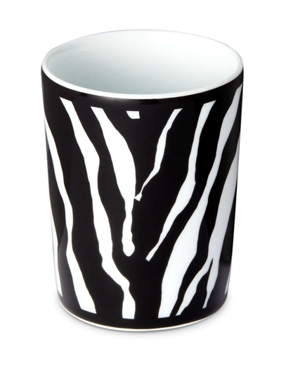 Shop Dolce & Gabbana Zebra Porcelain Cup In White