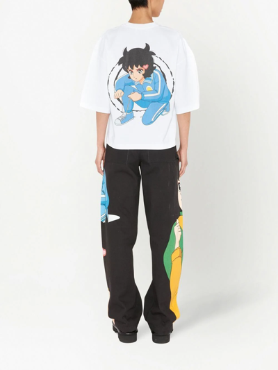 Shop Jw Anderson X Run Hany Printed T-shirt In Weiss