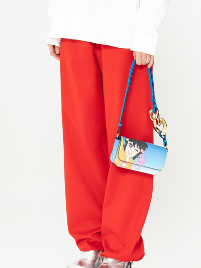 Jw Anderson Drawstring-cuff Track Pants In Red
