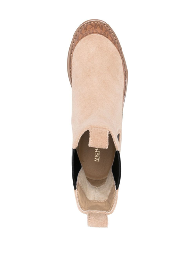 Shop Michael Michael Kors Dupree Ankle Boots In Nude