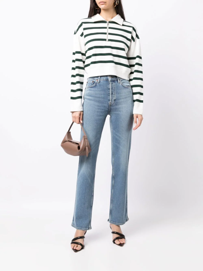 Re/done 90s High-rise Straight Jeans In Blue