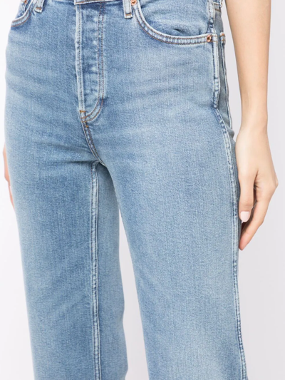 Re/done 90s High-rise Straight Jeans In Blue