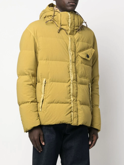 抽绳连帽填充夹克