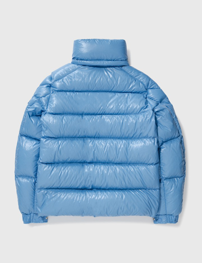 Shop Moncler Maya 70 Short Down Jacket In Blue