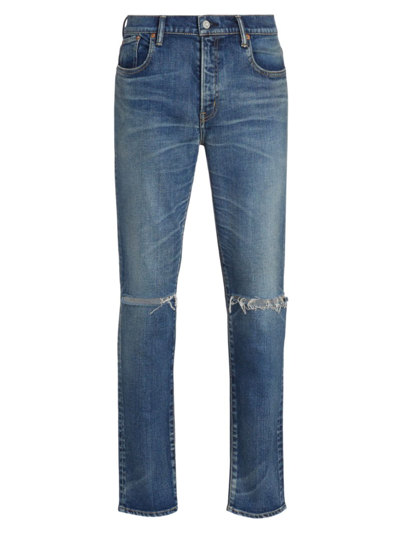 Shop Moussy Vintage Men's Dearborn Skinny Jeans In Blue