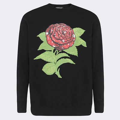 Shop Undercover Black Cotton Sweatshirt