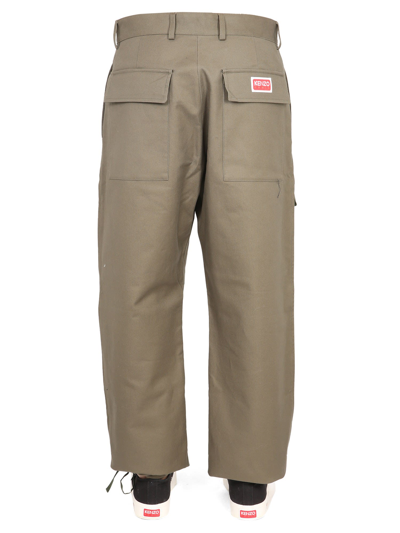 Shop Kenzo Cargo Pants In Marrone