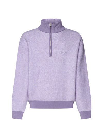Shop Jacquemus Sweater In Light Purple