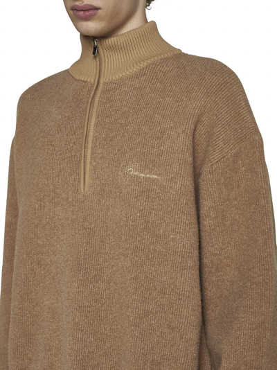 Shop Jacquemus Sweater In Beige