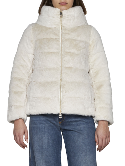 Herno Jacket In Ecru