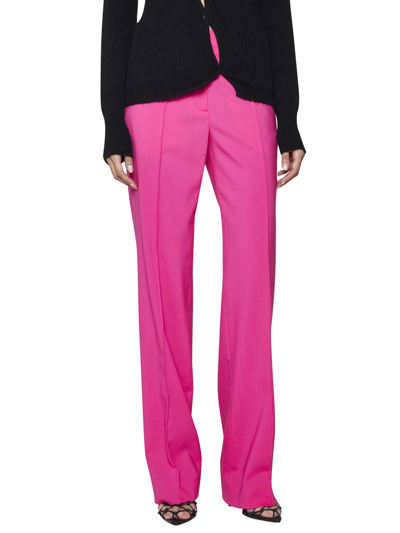Jacquemus Le Pantalon Camargue Stretch-wool Trousers In Pink